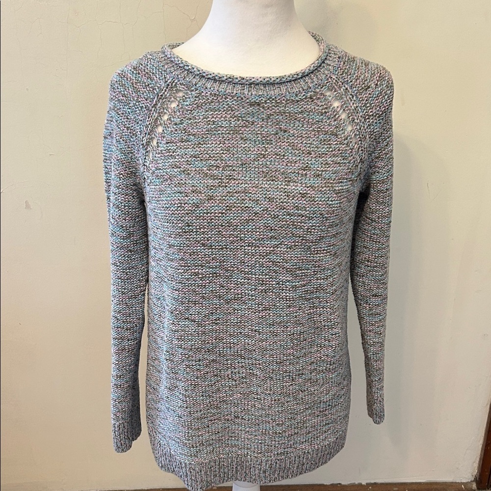Talbots multicolored roll neck long sleeve sweater Size SP EUC
